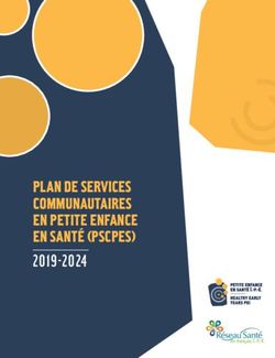 PLAN DE SERVICES COMMUNAUTAIRES EN PETITE ENFANCE EN SANTÉ (PSCPES) 2019-2024