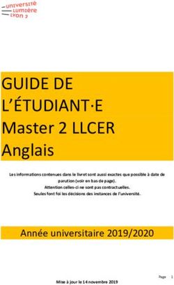 GUIDE DE L'ÉTUDIANT E - Master 2 LLCER Anglais - Lyon 2