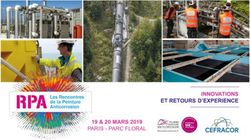 INNOVATIONS ET RETOURS D'EXPERIENCE 19 & 20 MARS 2019 - PARIS - PARC FLORAL