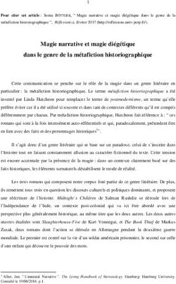 Magie narrative et magie diégétique dans le genre de la métafiction historiographique