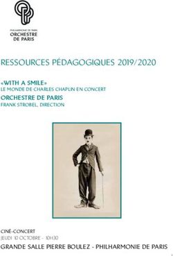 RESSOURCES PÉDAGOGIQUES 2019/2020 - "WITH A SMILE" LE MONDE DE CHARLES CHAPLIN EN CONCERT - ORCHESTRE DE PARIS