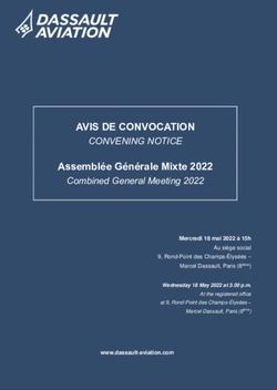AVIS DE CONVOCATION CONVENING NOTICE