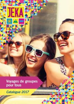 Voyages de groupes pour tous - Catalogue 2017 - Jeka
