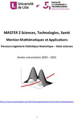 MASTER 2 Sciences, Technologies, Santé Mention Mathématiques et Applications