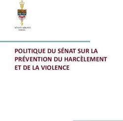 POLITIQUE DU SÉNAT SUR LA PRÉVENTION DU HARCÈLEMENT ET DE LA VIOLENCE