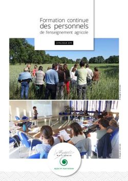 Des personnels Formation continue - Appui et Innovations - Educagri