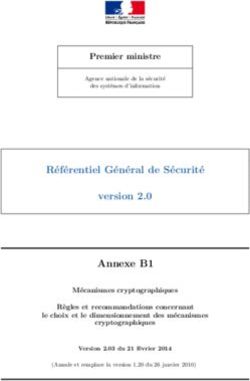 Référentiel Général de Sécurité version 2.0 Annexe B1 - Anssi