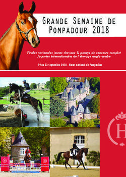 Grande Semaine de Pompadour 2018 - Finales nationales jeunes chevaux & poneys de concours complet Journées internationales de l'élevage ...
