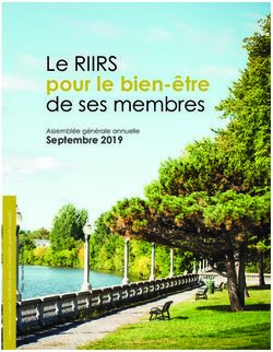 Le RIIRS pour le bien-être