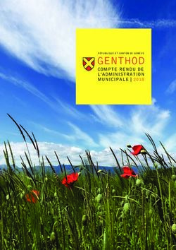 GENTHOD COMPTE RENDU DE L'ADMINISTRATION MUNICIPALE