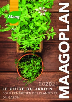 2020 LE GUIDE DU JARDIN - POUR L'ENTRETIEN DES PLANTES ET - Maag Garden
