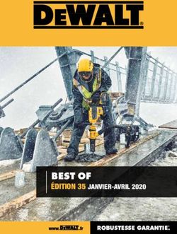 BEST OF ÉDITION 35 JANVIER-AVRIL 2020 - ROBUSTESSE GARANTIE - DEWALT