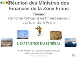 R&eacute;union des Ministres des Finances de la Zone Franc - L'EXP&Eacute;RIENCE DU S&Eacute;N&Eacute;GAL - Th&egrave;me: Banque de France