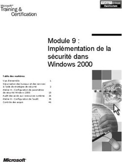 MODULE 9 : IMPLØMENTATION DE LA SØCURITØ DANS WINDOWS 2000