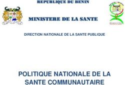 POLITIQUE NATIONALE DE LA SANTE COMMUNAUTAIRE - MINISTERE DE LA SANTE DIRECTION NATIONALE DE LA SANTE PUBLIQUE - usaid