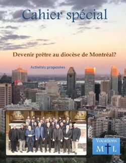 Cahier spécial Devenir prêtre au diocèse de Montréal? - Activités proposées