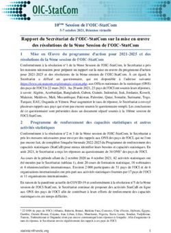 10ème Session de l'OIC-StatCom - NET