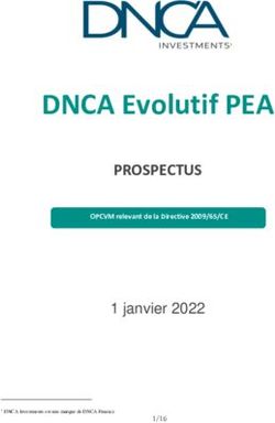 DNCA Evolutif PEA PROSPECTUS - 1 janvier 2022 - Natixis Investment Managers