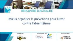 Mieux organiser la pr&eacute;vention pour lutter contre l'absent&eacute;isme