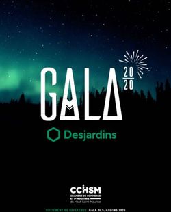 DOCUMENT DE RÉFÉRENCE GALA DESJARDINS 2020 - CCIHSM