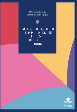 Élections régionales, communautaires, fédérales et européennes - 2019 Mémorandum du Centre d'Action Laïque