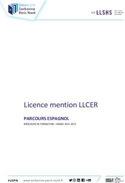 Licence mention LLCER - PARCOURS ESPAGNOL BROCHURE DE FORMATION - ANNEE 2021-2022 - Universit&eacute; Sorbonne ...
