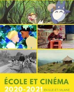 ÉCOLE ET CINÉMA 2020-2021 - EN ILLE-ET-VILAINE - Clair Obscur