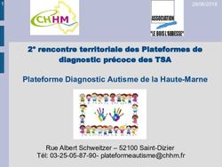 Plateforme Diagnostic Autisme de la Haute-Marne - 2e rencontre territoriale des Plateformes de diagnostic précoce des TSA - CRA Champagne ...