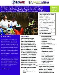 D&eacute;velopper les communaut&eacute;s rurales : construire un mod&egrave;le &eacute;volutif pour la planification familiale &agrave; base communautaire en R&eacute;publique D&eacute;mocratique ...