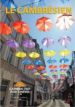 LE CAMBRÉSIEN - CAMBRAI FAIT SON CINÉMA P. 20 - Ville de Cambrai