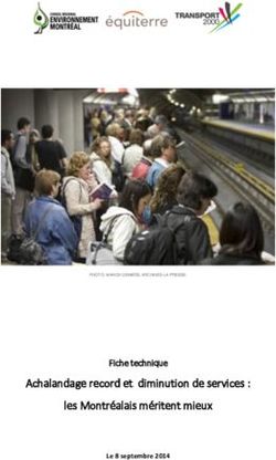 Achalandage record et diminution de services : les Montréalais méritent mieux - Fiche technique - CRE-Montréal