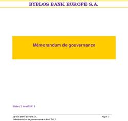 BYBLOS BANK EUROPE S.A - Mémorandum de gouvernance - Date : 2 Avril 2013