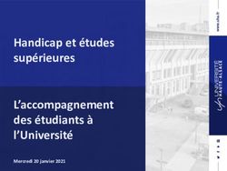 Handicap et &eacute;tudes sup&eacute;rieures L'accompagnement des &eacute;tudiants &agrave; l'Universit&eacute; - Mercredi 20 janvier 2021