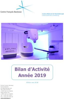 Bilan d'Activit&eacute; Ann&eacute;e 2019 - Centre Fran&ccedil;ois Baclesse