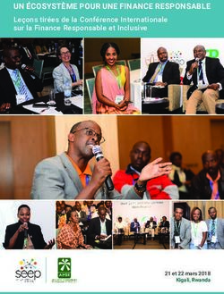 UN ÉCOSYSTÈME POUR UNE FINANCE RESPONSABLE - Leçons tirées de la Conférence Internationale sur la Finance Responsable et Inclusive - The SEEP ...