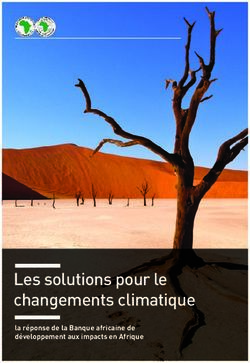 Les solutions pour le changements climatique - la réponse de la Banque africaine de développement aux impacts en Afrique