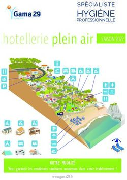 Hotellerie plein air SAISON 2022 - HYGI&Egrave;NE SP&Eacute;CIALISTE - Gama 29