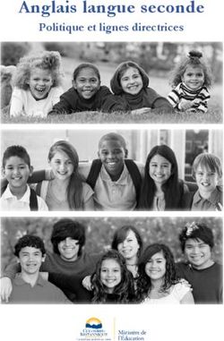 Anglais langue seconde - Politique et lignes directrices