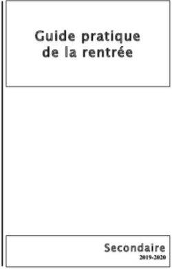 Guide pratique de la rentrée - Secondaire - SEOM