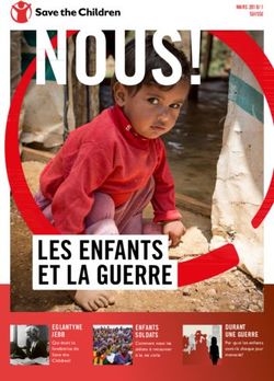 LES ENFANTS ET LA GUERRE - EGLANTYNE JEBB DURANT UNE GUERRE - Save the Children