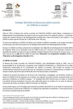 Stratégie 2015-2021 du Réseau des écoles associées de l'UNESCO au Canada1