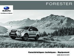 FOR ESTE R - Caractéristiques techniques Equipement - Subaru.ch