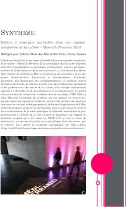 SYNTHESE Publics et pratiques culturelles dans une capitale européenne de la culture - Marseille Provence 2013 - Hypotheses.org