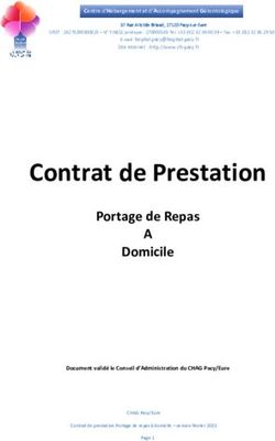 Contrat de Prestation - Portage de Repas - CHAG de Pacy-sur-Eure