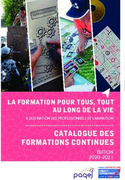 Catalogue des formations continues - ÉDITION 2020-2021 La formation pour tous, tout au long de la vie - Ligue de l ...