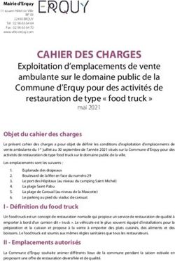 CAHIER DES CHARGES Exploitation d'emplacements de vente ambulante sur le domaine public de la Commune d'Erquy pour des activit&eacute;s de restauration ...
