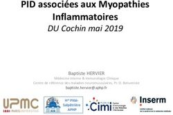 PID associées aux Myopathies Inflammatoires - DU Cochin mai 2019 Baptiste HERVIER