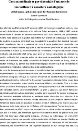 Gestion médicale et psychosociale d'un acte de malveillance à caractère radiologique