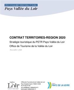 CONTRAT TERRITOIRES-REGION 2020 - Stratégie touristique du PETR Pays Vallée du Loir Office de Tourisme de la Vallée du Loir - Pays Vallée ...