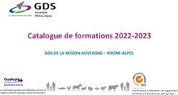 Catalogue de formations 2022-2023 - GDS DE LA REGION AUVERGNE - RHONE-ALPES - GDS AURA